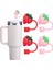 1 Adet Renkli 10 mm Için Pipet Tıpası Çiçekli Pipet Kapağı Quencher Pipet Tıpası 40 Oz ve 30 Oz Uyumlu 4