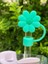 1 Adet Renkli 10 mm Için Pipet Tıpası Çiçekli Pipet Kapağı Quencher Pipet Tıpası 40 Oz ve 30 Oz Uyumlu 1