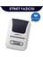 Wireless Taşınabilir/portatif Tasarım Etiket Yazıcısı Beyaz 2