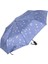 Yağmur Damlası Desenli Tam Otomatik Lux Kadın Şemsiyesi Mavi 3