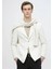 Ekru Fitilli Shirt Shoulder Slim Fit %100 Pamuk Ceket 1