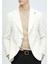 Ekru Fitilli Shirt Shoulder Slim Fit %100 Pamuk Ceket 5