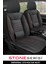 Mini Clubman (F54) One D 1.5 (116 Hp) Steptronic 2019 Uyumlu Taş Serisi Deri Siyah-Kırmızı Oto Kılıfı Tam Set 1