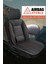 Skoda Rapid 1.4 Tdi Cr 90 Green Tec Ambition Dsg 2017 Uyumlu Taş Serisi Deri Siyah-Kırmızı Oto Kılıfı Tam Set 3