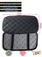 Renault Clio 3 2005-2012 Mixgiftz Deri Oto Kolçak Kılıfı Örtüsü Capitone Süngerli Mavi Nakışlı 2