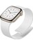 Apple Watch 11-10 42MM 9 8 7 41MM Se 6 5 4 40 2 3 38MM Uyumlu Manyetik Silikon Deri Dokulu Kordon 1