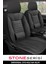 Mini Clubman (F54) One D 1.5 (116 Hp) Steptronic 2018 Uyumlu Taş Serisi Deri Siyah Oto Kılıfı Tam Set 1