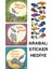 Arabalı Sticker Hediyeli - Okul Öncesi Resimli Kitaplar Masal - Porsuk Serisi 3 Kitap 1