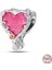 Barbie Serisi Sarmaşık Pembe Kalp Charm 1