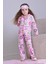 Labubu Kız Çocuk Pijama Takımı Lila-Pembe 2
