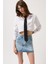 Asimetrik Kemer Denim Mini Etek 1