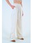 Beli Lastikli Palazo Pantolon - Taş 3