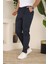 Erkek Casual Slim Fit Cord Desenli Kumaş Pantolon 1