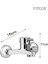 Lahza Krom Silver Set Mutfak Evye Banyo Lavabo Bataryası Duş Robotu Modern Şık Tasarım Set 7