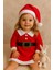 Kız Çocuk Yılbaşı Noel Temalı Elbise Şapka Takımı 1