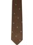 Desenli Kravat Orta Kahve Renkli Dokuma %100 Microfiber Erkek Aksesuarı 2