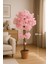 Yapay Ağaç Pembe Bahar Dalı 80 cm Saksı ve Dolomit Taşı Dahil KAYRAFLOW20, One Size 1