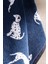 Yeni Sezon Dalmatien Ipliği Boyalı Yüz Havlusu - Lacivert - 50X85 cm - Lacivert 4
