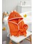 Kapşonlu Unisex %100 Pamuklu Çocuk Banyo Bornozu Fox 2
