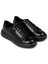 Erkek Hakiki Deri Siyah Sneaker Ayakkabı - 01990MSYHP06 4