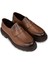 Erkek Hakiki Deri Taba Renk Loafer Ayakkabı - 01980MTBAE03 4