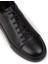 Erkek Hakiki Deri Siyah Sneaker Ayakkabı - M2501MSYHP06 5