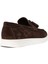 Erkek Hakiki Süet Kahverengi Loafer Ayakkabı - 01994MKHVC02 2