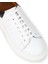 Erkek Hakiki Deri Beyaz Sneaker Ayakkabı - 01990MBYZP01 5