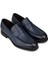 Erkek Hakiki Deri Lacivert Klasik Loafer Ayakkabı - 01995MLCVC01 4