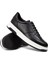 Hakiki Deri Siyah Erkek Sneaker Ayakkabı - 01965MSYHE08 2