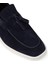 Erkek Hakiki Süet Lacivert Püsküllü Loafer Ayakkabı - 01994MLCVC02 5