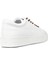 Erkek Hakiki Deri Beyaz Sneaker Ayakkabı - 02004MBYZC01 2