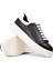 Kadın Siyah Hakiki Deri Sneaker Ayakkabı - 01991ZSYHP01 2