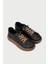 Kadın Hakiki Deri Siyah Sneaker Ayakkabı - SE605ZSYHC01 4