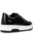 Erkek Hakiki Deri Siyah Sneaker Ayakkabı - 01965MSYHE09 2