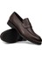 Erkek Kahverengi Hakiki Deri Klasik Loafer Ayakkabı - 01995MKHVC01 3