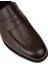 Erkek Kahverengi Hakiki Deri Klasik Loafer Ayakkabı - 01995MKHVC01 5