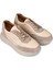 Kadın Hakiki Deri Bej Sneaker Ayakkabı - M0509ZBEJE01 4