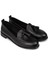 Kadın Siyah Hakiki Deri Püsküllü Loafer - R2504ZSYHC01 4