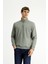 Yarım Balıkçı Yaka Yaka Regular Fit Fermuarlı Pamuklu Sweatshirt 6