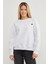 3 Iplik Kalp Baskılı Bisiklet Yaka Sweatshirt 1