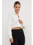 Yarım Fermuarlı Dik Yaka Crop Sweatshirt 3