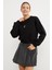 3 Iplik Ayıcık Nakışlı Bisiklet Yaka Sweatshirt 6