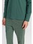 %100 Pamuk Standart Fit Hakim Yaka Desenli Cepli Pijama Takımı 4