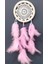 Pembe Kuş Tüylü Dream Catcher El Yapımı Rüya Kapanı Duvar Süsü 1