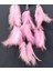 Pembe Kuş Tüylü Dream Catcher El Yapımı Rüya Kapanı Duvar Süsü 3