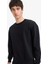 Boxy Fit Bisiklet Yaka Basic Düz Pike Sweatshirt E1519AX25AU 1