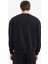 Boxy Fit Bisiklet Yaka Basic Düz Pike Sweatshirt E1519AX25AU 4