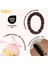 %100 Saf Ipek Küçük Scrunchie Saç Tokası Renk3 - Günlük Pratik Ekstra Elastik Lastikli Simit Toka 6