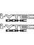 Honda I-Vtec Dohc Oto Özel Yeni Sticker 2 Adet Siyah 30*7 cm 1